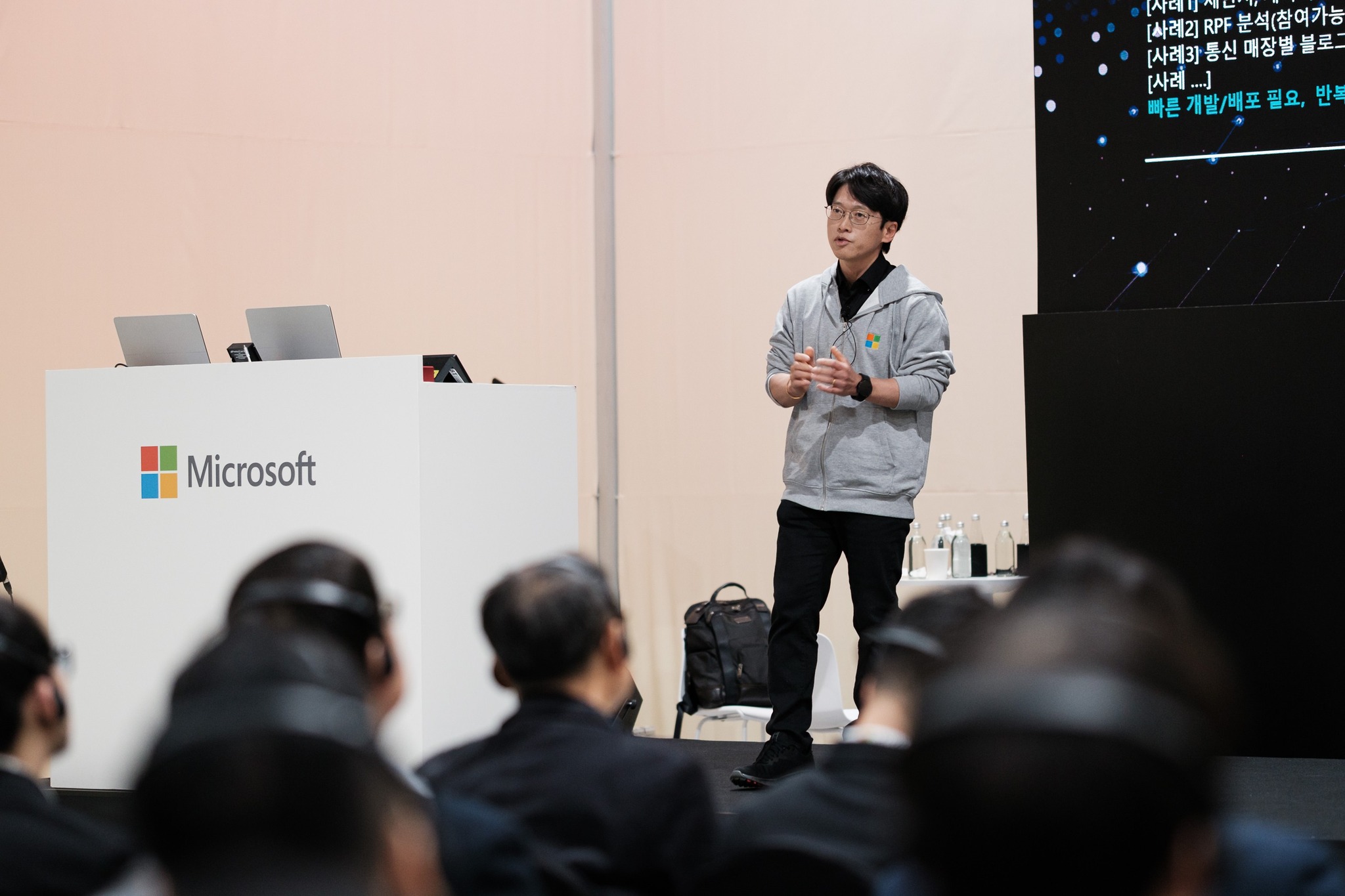 김범수, Microsoft AI Tour Seoul 발표 사진 2